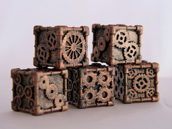 Игральные кубики в стиле стимпанк «Mechanical Oddities»