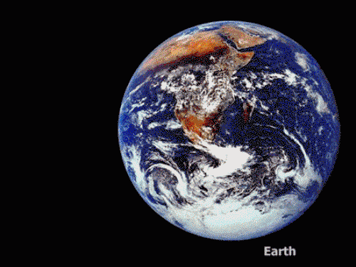 Соотношение размеров планеты Земля и других космических объектов