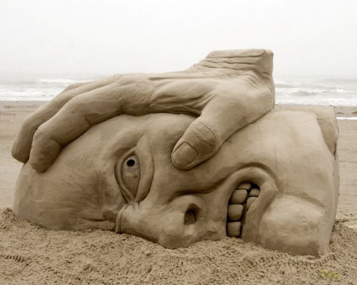 Удивительный мир скульптур из песка