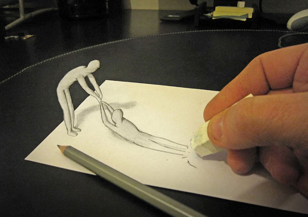 Анаморфные 3D рисунки от художника Алессандро Дидди (Alessandro Diddi)