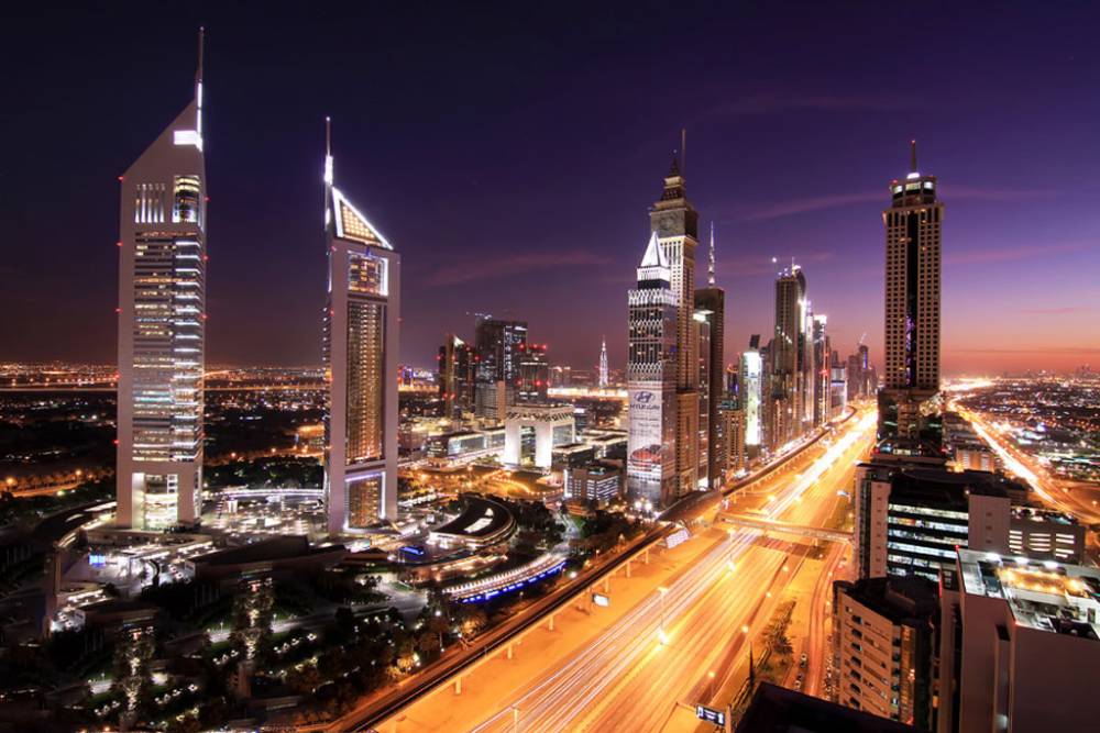 Вид на Дубаи, ОАЭ