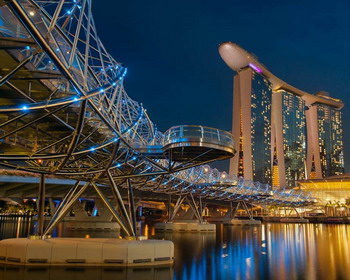       Double Helix Bridge, 