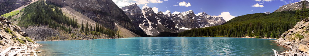 Озеро Морейн (Moraine Lake, Альберта, Канада)
