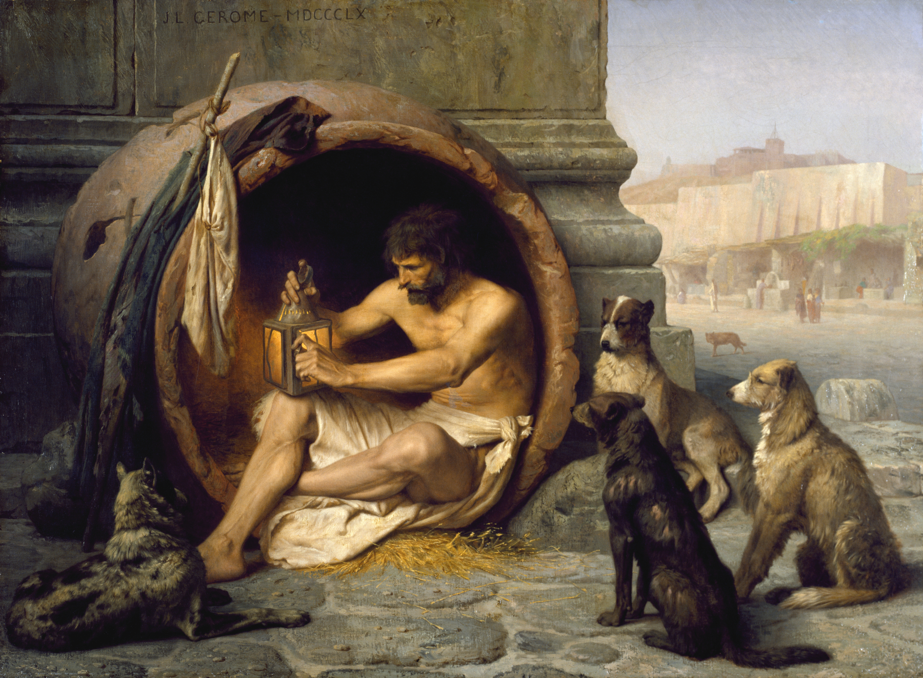 Диоген Синопский (лат. Diogenes Sinopeus). Gerome - Diogenes