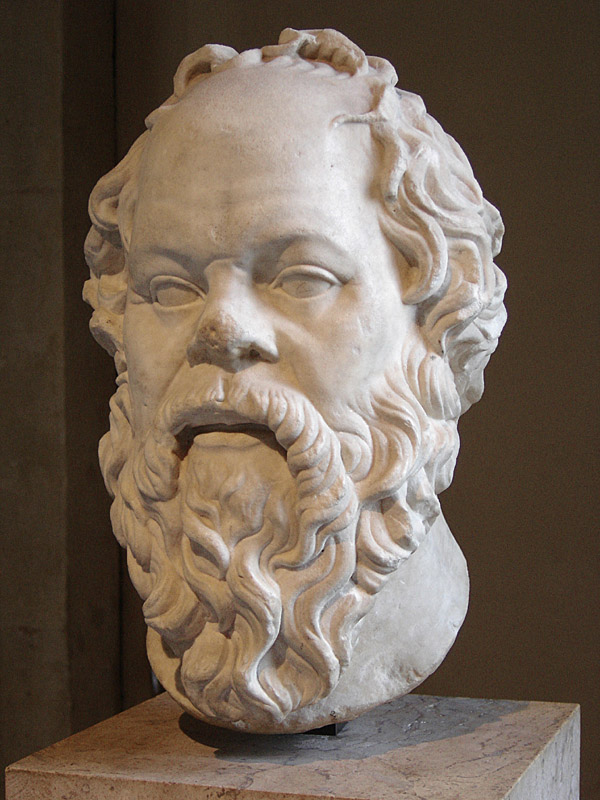 Портрет Сократа, скульптура римской эпохи, хранящаяся в Лувре