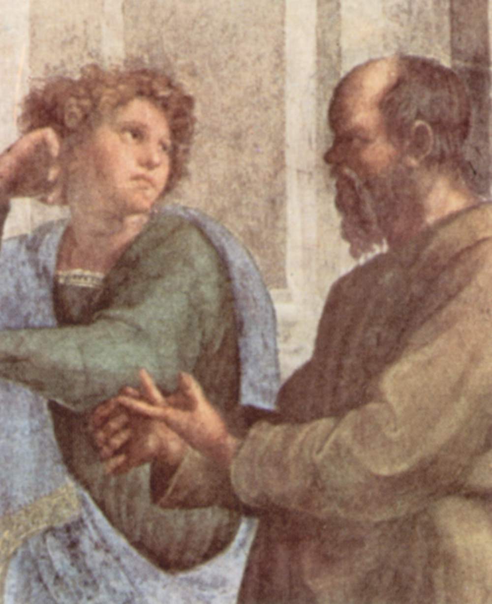 Сократ и молодой Ксенофонт (деталь фрески Рафаэля «Афинская школа» в Ватикане